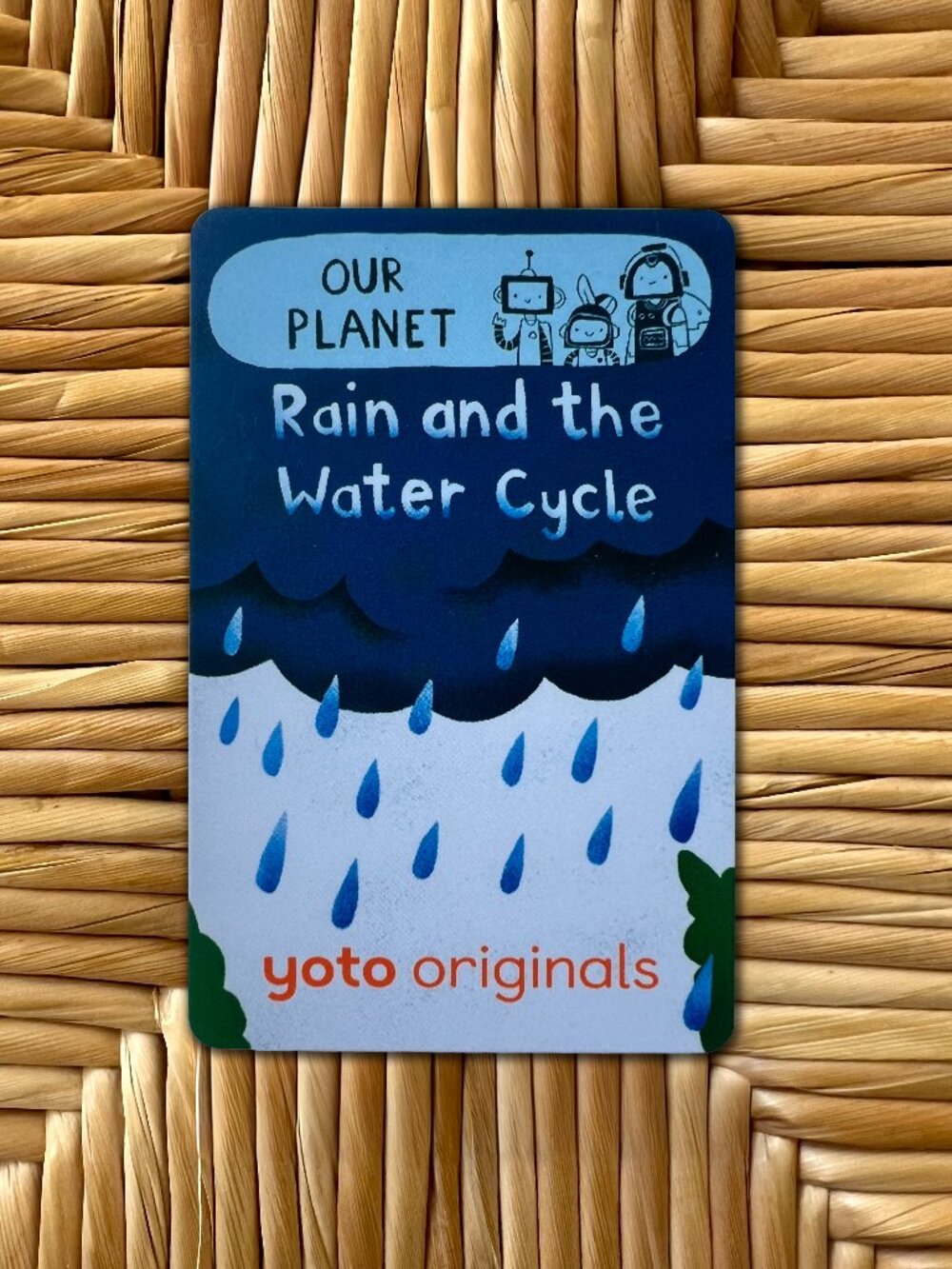Rain and the Water Cycle Brain bots Our Planet Yoto Card